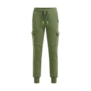 WE Fashion Kalhoty  zelená / bílá / černá / svítivě zelená