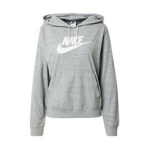 Nike Sportswear Mikina  šedý melír / bílá