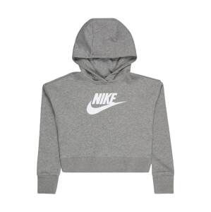 Nike Sportswear Mikina  šedý melír / bílá