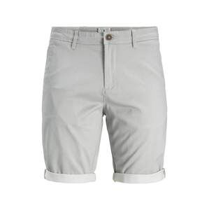 JACK & JONES Chino kalhoty 'Bowie'  šedá / bílá