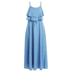 MYMO Letní šaty  modrá / bílá
