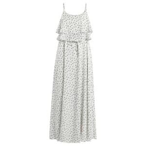 MYMO Letní šaty  šedá / černá / barva bílé vlny