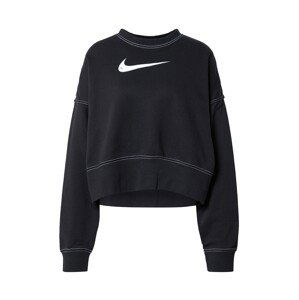 Nike Sportswear Mikina  černá / bílá