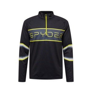 Spyder Sportovní mikina 'PARAMOUNT'  limone / tmavě šedá / černá / bílá