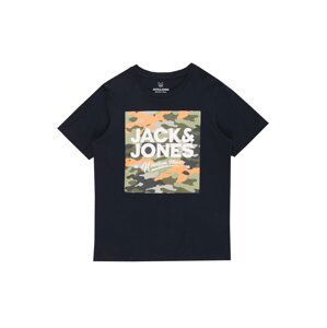 Jack & Jones Junior Tričko 'PETE'  noční modrá / šedá / khaki / meruňková / offwhite