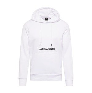 JACK & JONES Mikina  bílá / černá / světlemodrá