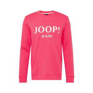 JOOP! Jeans Mikina 'Alfred'  tmavě růžová / bílá