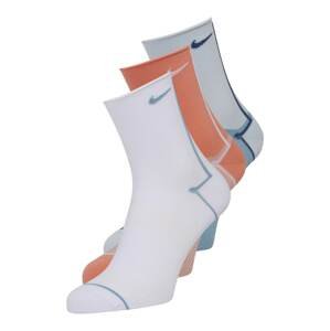 NIKE Sportovní ponožky  světlemodrá / tmavě modrá / oranžová / bílá