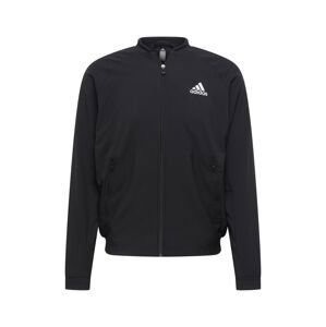 ADIDAS SPORTSWEAR Sportovní bunda  černá / bílá