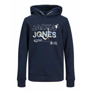 Jack & Jones Junior Mikina  modrá / tmavě modrá / zelená / bílá