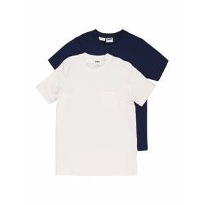Urban Classics Tričko  bílá / námořnická modř