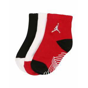 Jordan Ponožky  černá / červená / bílá