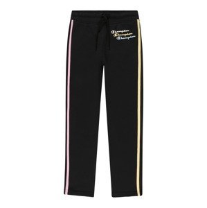 Champion Authentic Athletic Apparel Kalhoty  černá / žlutá / světle růžová