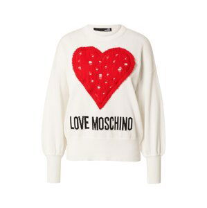 Love Moschino Svetr  červená / černá / bílá