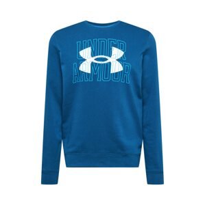 UNDER ARMOUR Sportovní mikina  tyrkysová / královská modrá / bílá