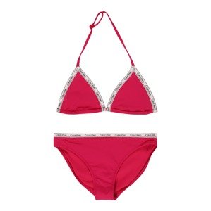 Calvin Klein Swimwear Bikiny  pink / černá / bílá