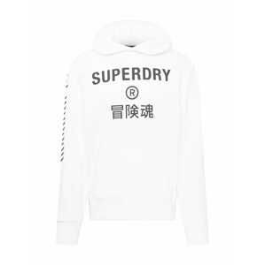 Superdry Mikina  bílá / černá