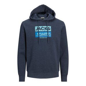 JACK & JONES Mikina 'JOHN'  nebeská modř / tmavě modrá / nefritová