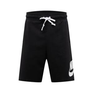 Nike Sportswear Kalhoty  černá / bílá