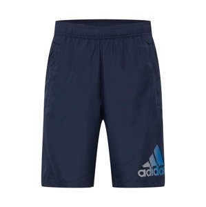ADIDAS PERFORMANCE Sportovní kalhoty  šedá / bílá / námořnická modř