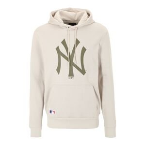NEW ERA Mikina 'MLB New York Yankees'  khaki / krémová