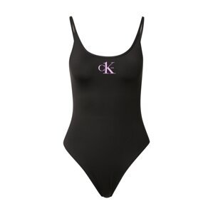 Calvin Klein Swimwear Plavky  fialová / černá
