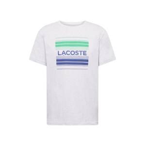 Lacoste Sport Funkční tričko  modrá / šedý melír / zelená