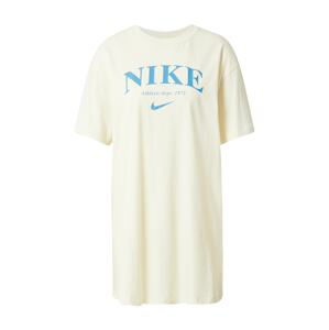 Nike Sportswear Šaty  krémová / modrá