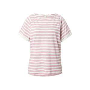 ESPRIT Tričko  pink / bílá