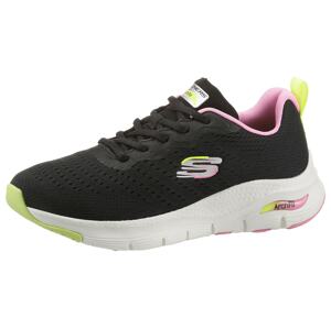 SKECHERS Tenisky  limone / světle růžová / černá / bílá