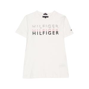 TOMMY HILFIGER Tričko  petrolejová / červená / černá / bílá