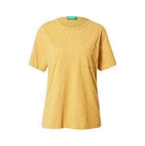UNITED COLORS OF BENETTON Tričko  zlatě žlutá