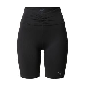 PUMA Sportovní kalhoty  šedá / černá