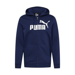 PUMA Sportovní mikina  námořnická modř / bílá