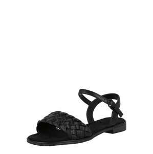ESPRIT Páskové sandály 'Braided'  černá