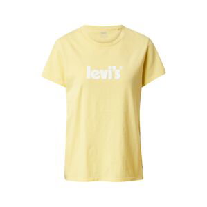 LEVI'S Tričko 'THE PERFECT TEE YELLOWS/ORANGES'  světle žlutá / červená / bílá