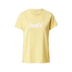 LEVI'S Tričko 'THE PERFECT TEE YELLOWS/ORANGES'  světle žlutá / červená / bílá