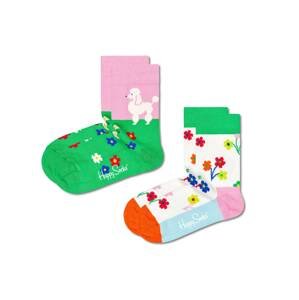Happy Socks Ponožky 'Poodle and Flowers'  mix barev
