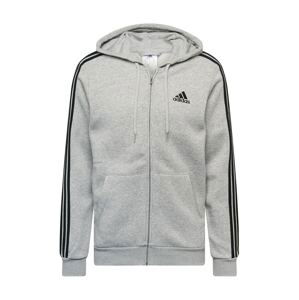 ADIDAS SPORTSWEAR Sportovní mikina  šedá / černá