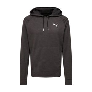 PUMA Sportovní mikina  černá / bílá