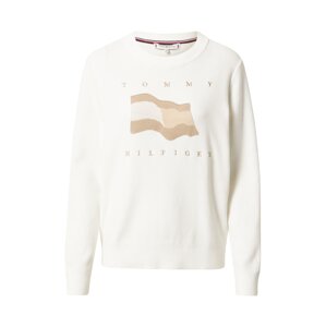 TOMMY HILFIGER Svetr  režná / bílá / světle hnědá