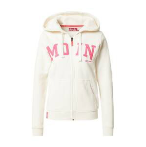 Derbe Mikina s kapucí 'Moin'  offwhite / pink