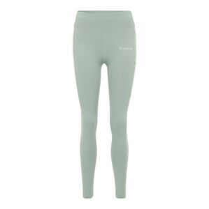 Hummel Sportovní kalhoty 'Chipo'  šedá / pastelově zelená / bílá