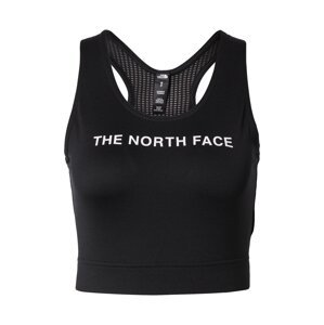 THE NORTH FACE Sportovní top  černá / bílá