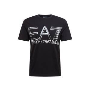 EA7 Emporio Armani Tričko  černá / bílá