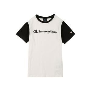 Champion Authentic Athletic Apparel Tričko  bílá / černá / červená