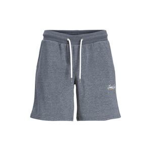 JACK & JONES Kalhoty  modrý melír / oranžová / bílá