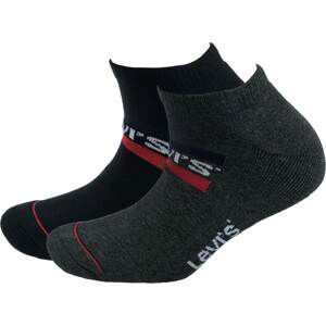 LEVI'S Ponožky  tmavě šedá / červená / černá / bílá