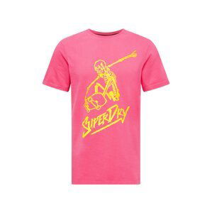 Superdry Tričko 'Cali'  žlutá / pink