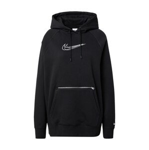 Nike Sportswear Mikina  černá / bílá